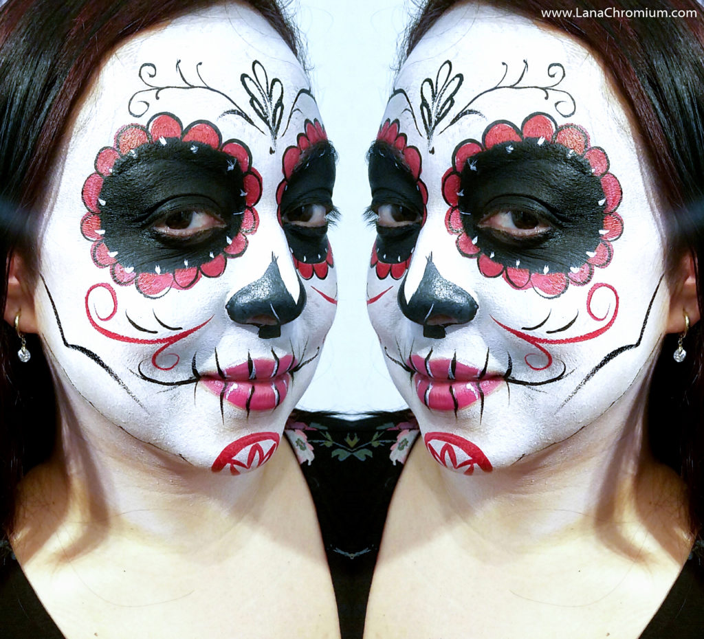 Sugar skull face painting in Old Town! – Cool San Diego Sights!