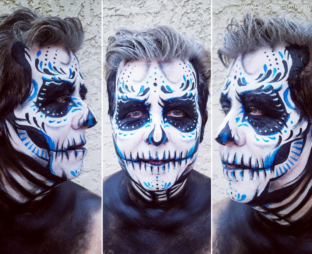 Sugar skull face painting in Old Town! – Cool San Diego Sights!