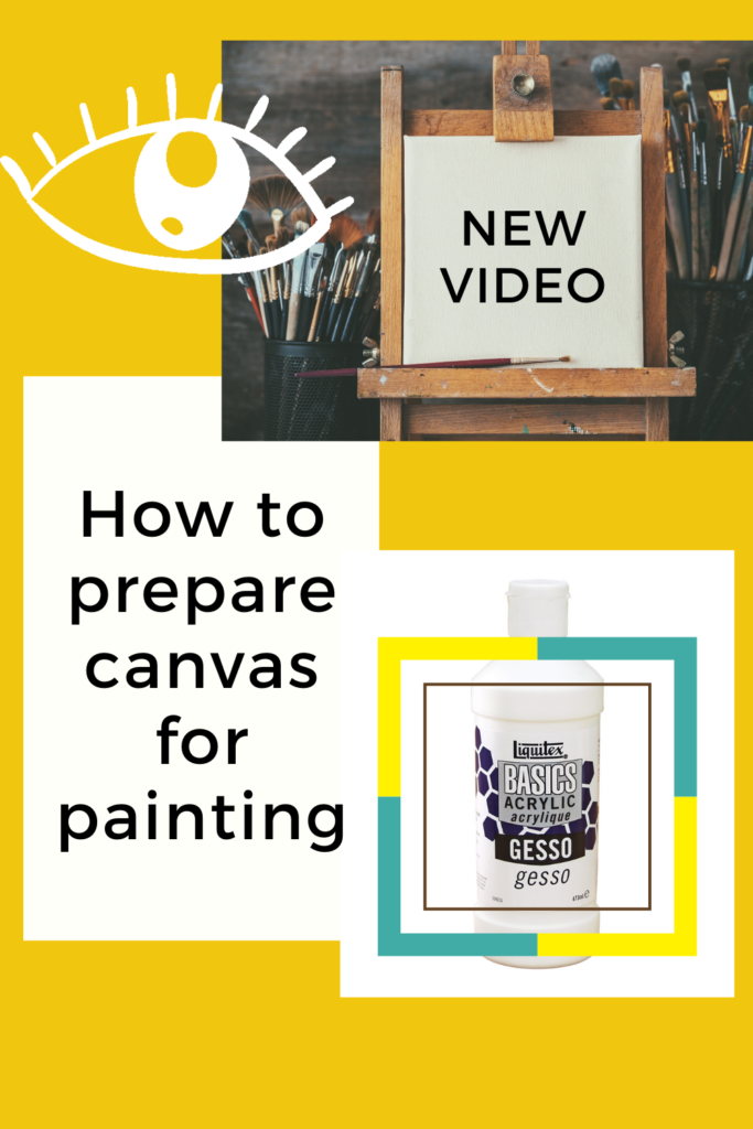 How to Prime a Canvas using Gesso for Acrylic Painting